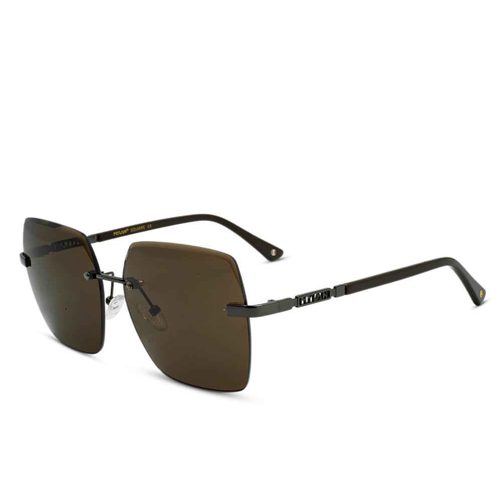 Lente Solar Cuadrado Femenino Metal – Mylan – Ref. S-ML.QF.ME.117 C1 - 743