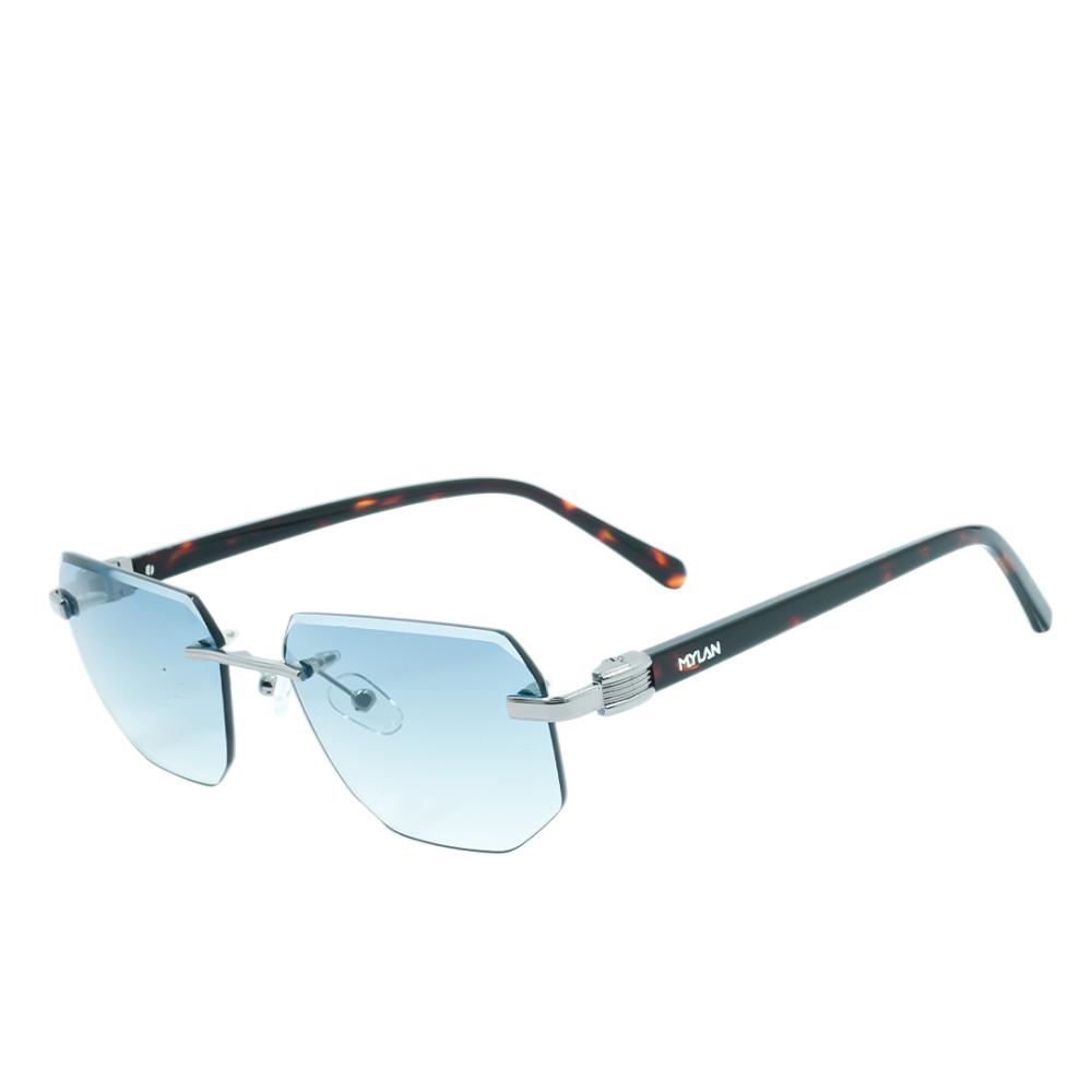 Lente Solar Cuadrado Masculino Metal – Mylan – Ref. S-ML.QM.ME.109 CA C1 - 2561