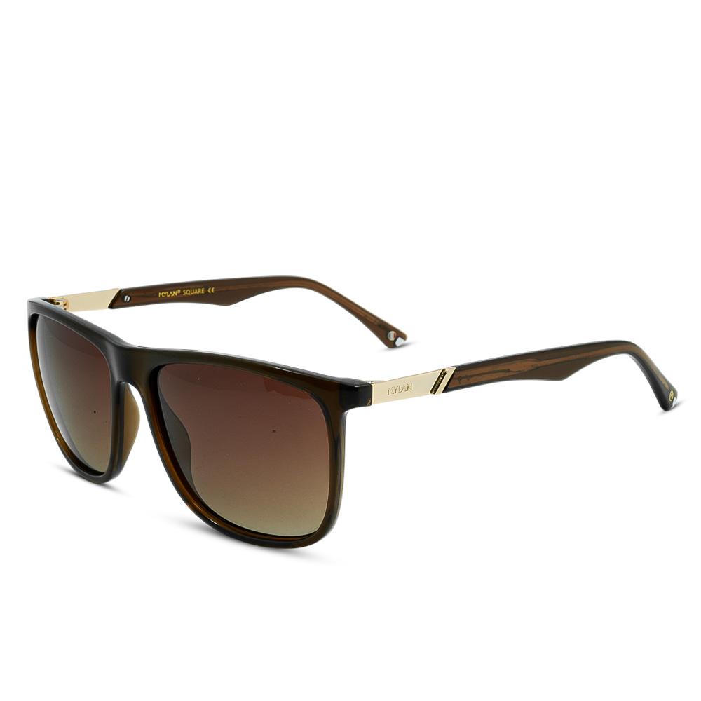 Lente Solar Cuadrado Masculino TR90 – Mylan – Ref. S-ML.QM.TR.108 C2 - Vista 1